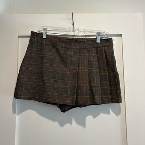 Zara Plaid Box Pleat Skort *Part of a Set*